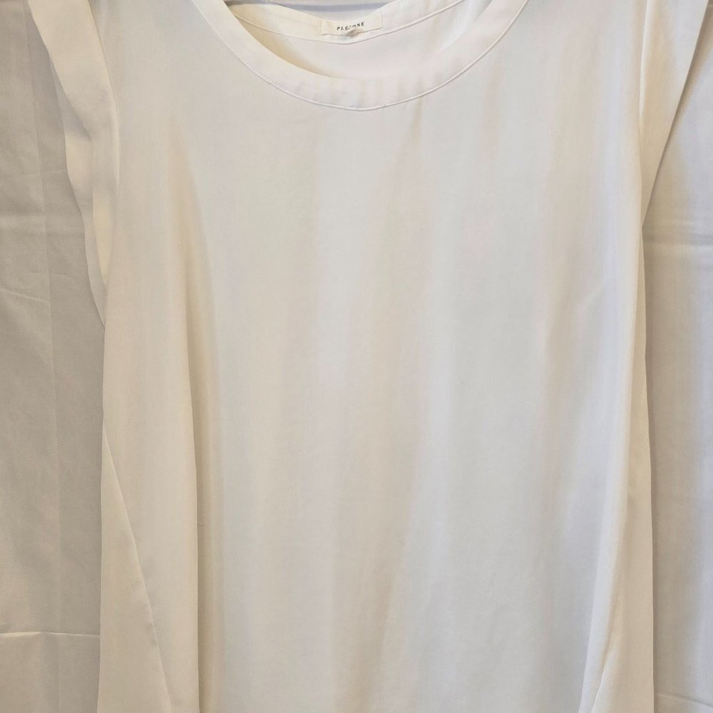 Pleione blouse, white, size XL, sleeveless, made in Indonesia - Picture 2 of 5
